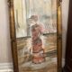Large Framed Watercolor - An Elegant Woman - Signed 1900s