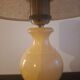 Vintage alabaster lamp with ecru shade – unique piece