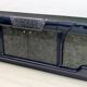 Buffet postmoderne en laque bleue et marbre noir par DBM, Italie, années 1980