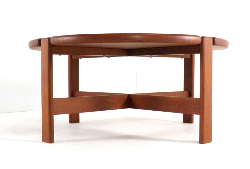 Niels Bach solid teak coffee table - danish design mid century modern