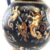 Grand pichet en faïence bleue de Gien – Modèle Renaissance