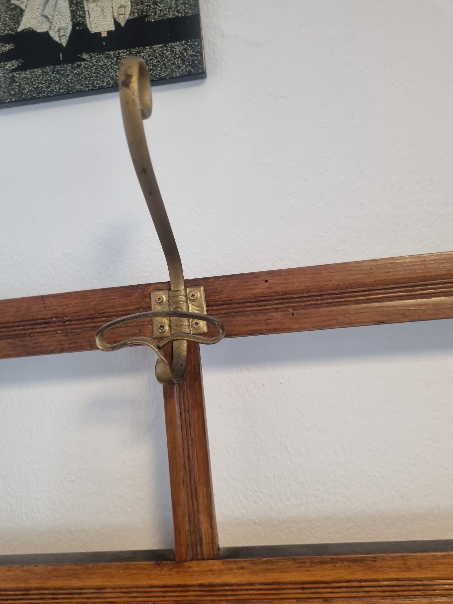 Old vintage coat rack wardrobe