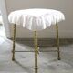 Tabouret en laiton des années 60-70