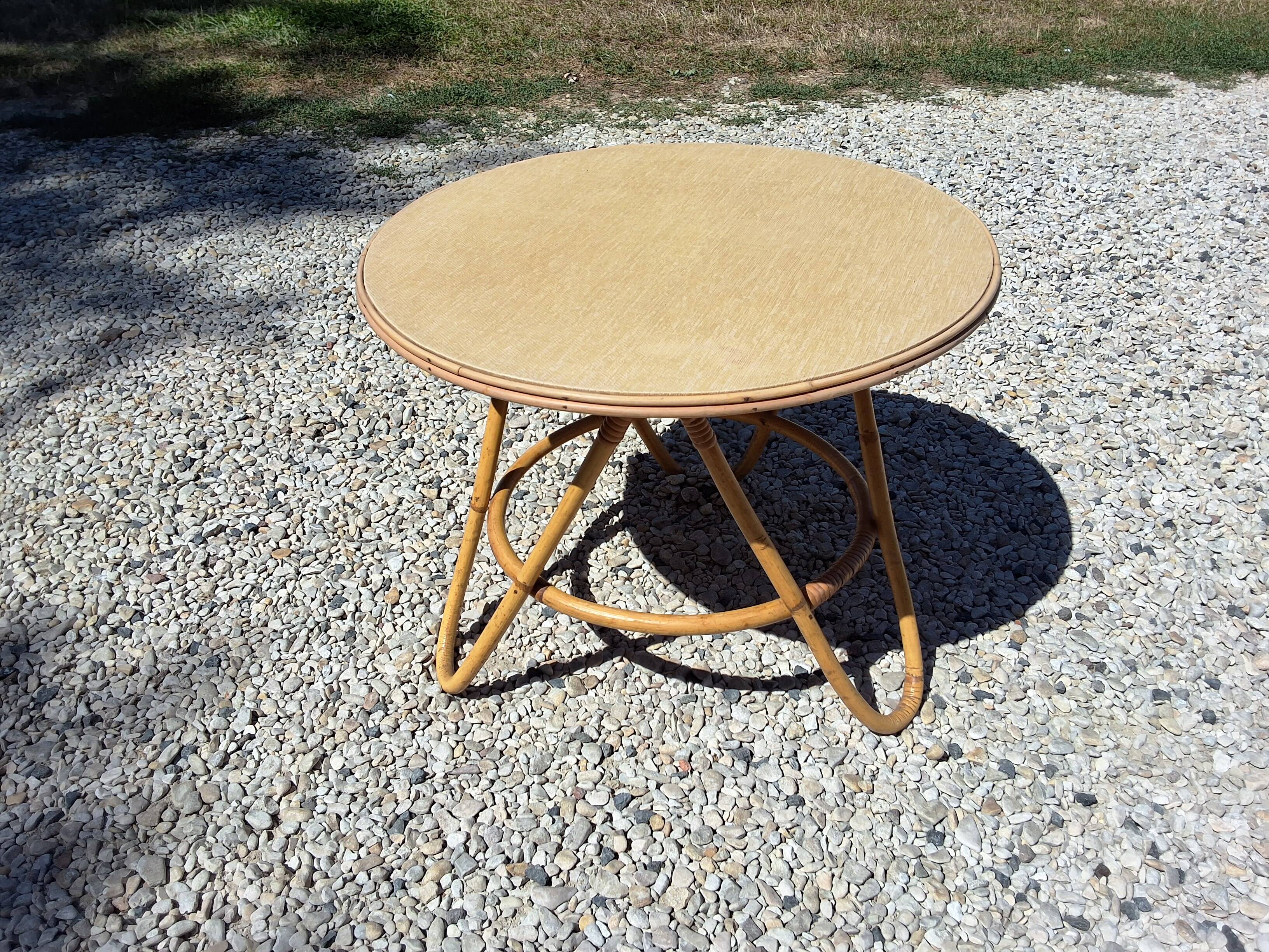 Rattan coffee table