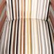 Set of 4 Art Deco design dining chairs with luxurious fabric upholstery