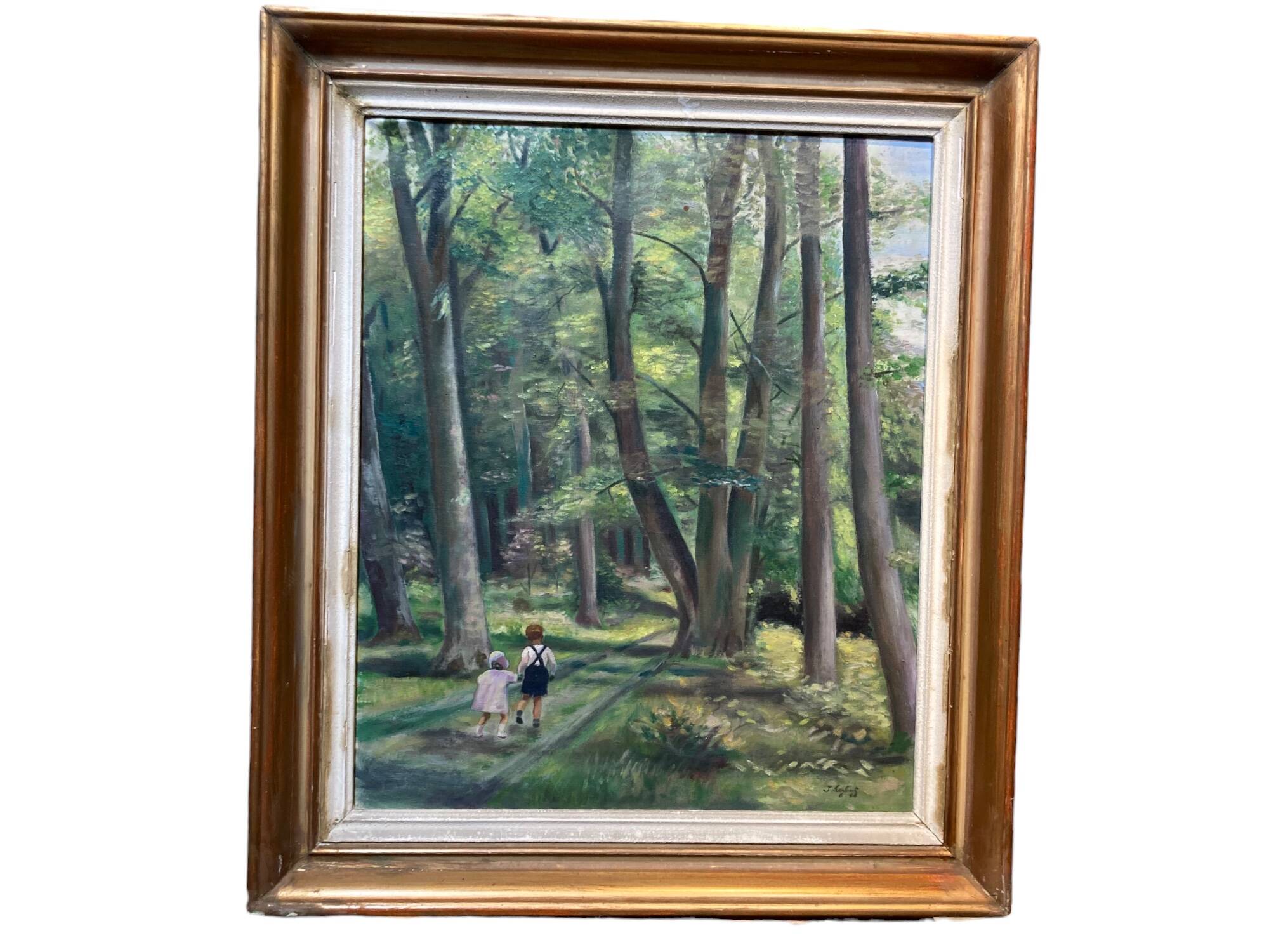 Original acrylic framed on two sides by J. Sabyt