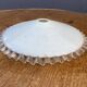 Opaline wafer with wavy edge