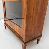 Biedermeier Display Cabinet in Cherry Veneer, Ash Burl, Austria, 1820s