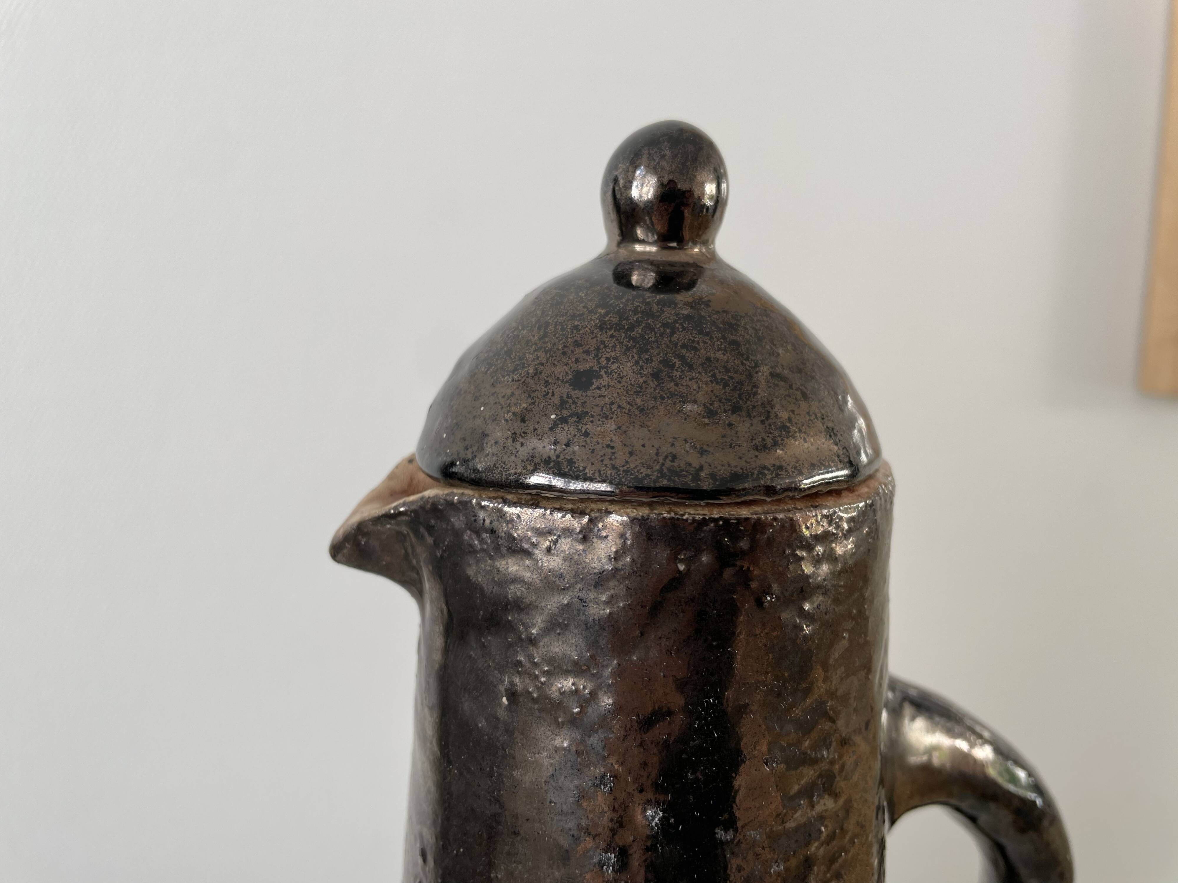 Large handmade ceramic jug, 1975