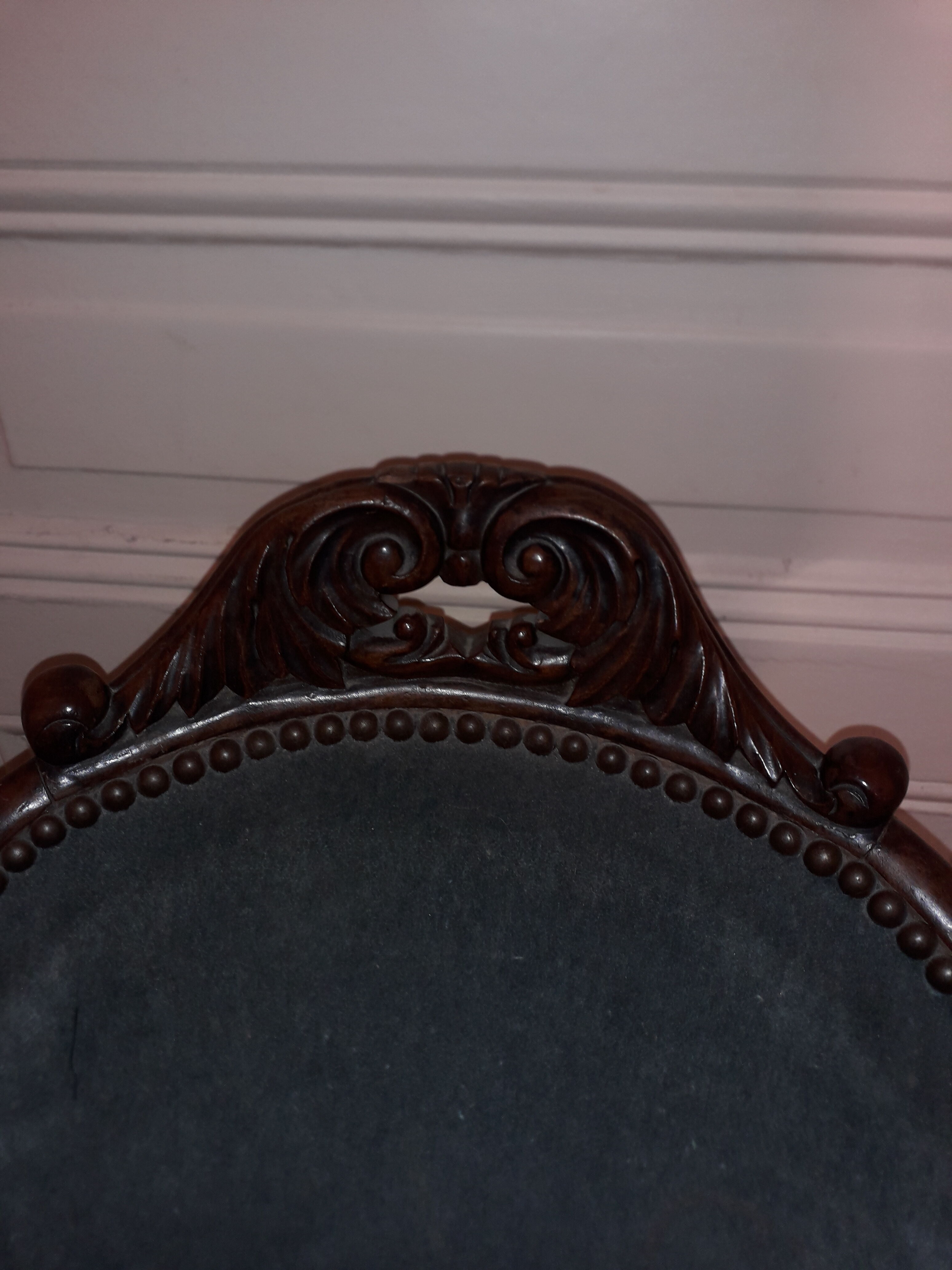 Chaise en acajou 19 eme