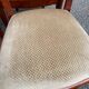 4 Landes chairs with solid wood crossbars and beige velvet fabric