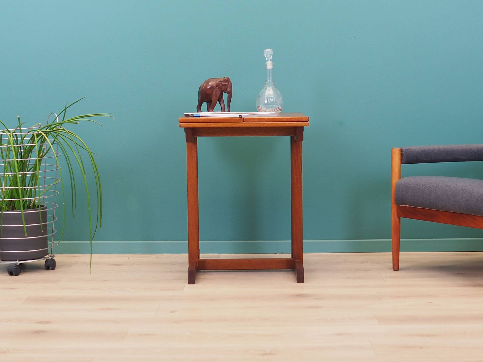 Mahogany coffee table, Danish design, 1970s, production: Denmark