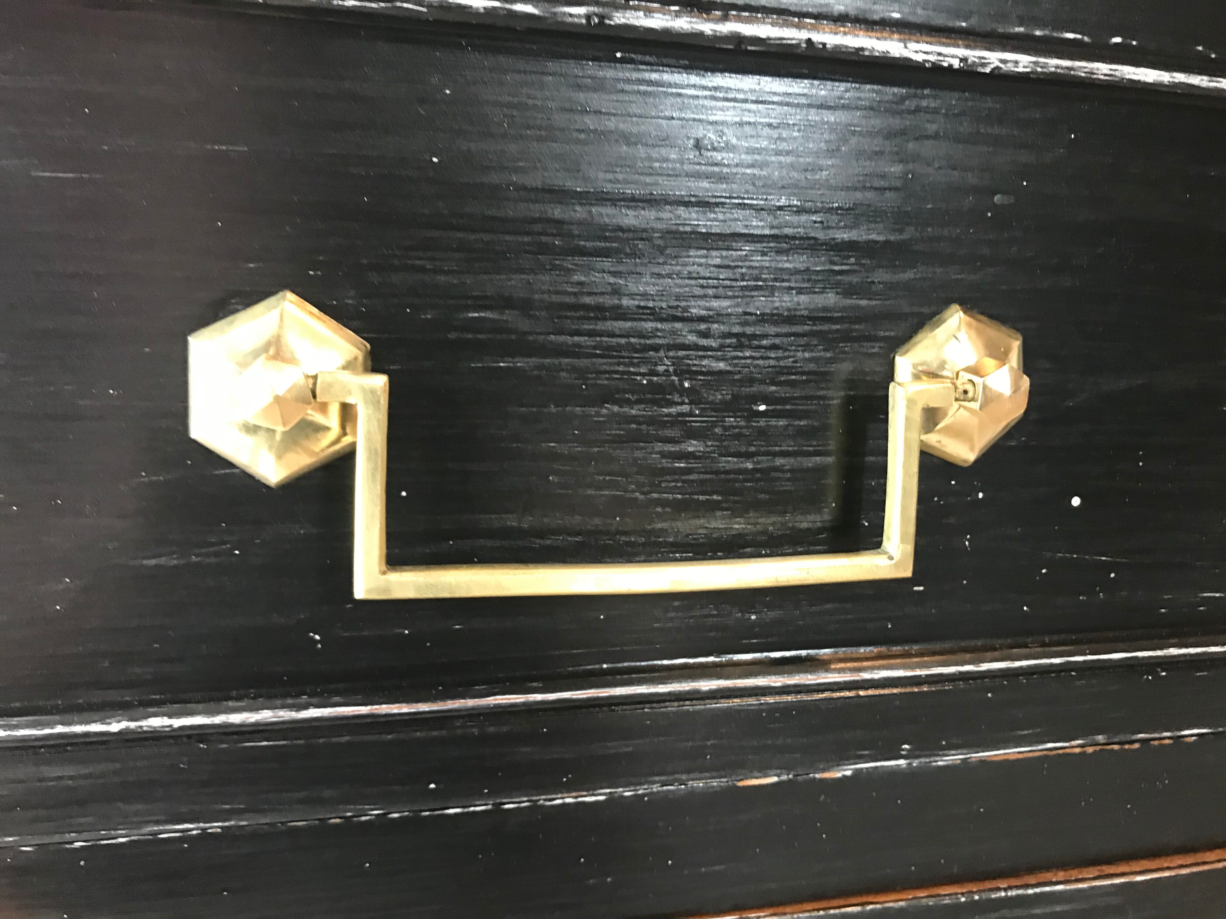 Chest of drawers Louis XVI black