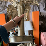 Pair of palm candle holders