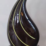 Sculptural ceramic vase, modernist line, designer piece