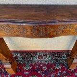 carved wooden fireplace mantle