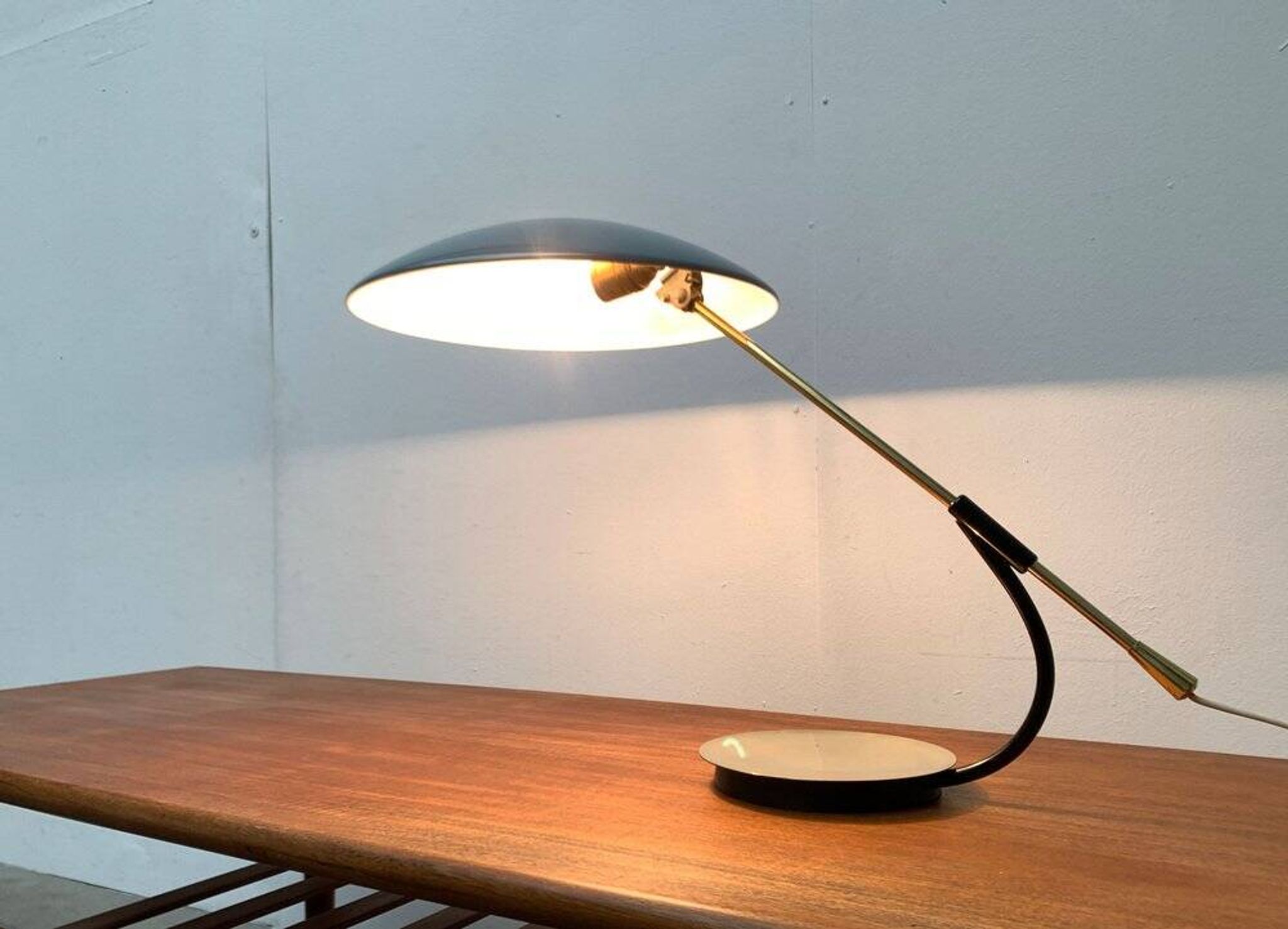 German Mid-Century table lamp 6775 by Christian Dell for Kaiser Idell, 1960s