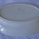 Old oval dish in faience st Amand n° 7011 flower pattern