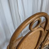 Set of 8 Vintage Bentwood Cane Dining Chair, Thonet Style, 1970s Yugoslavia