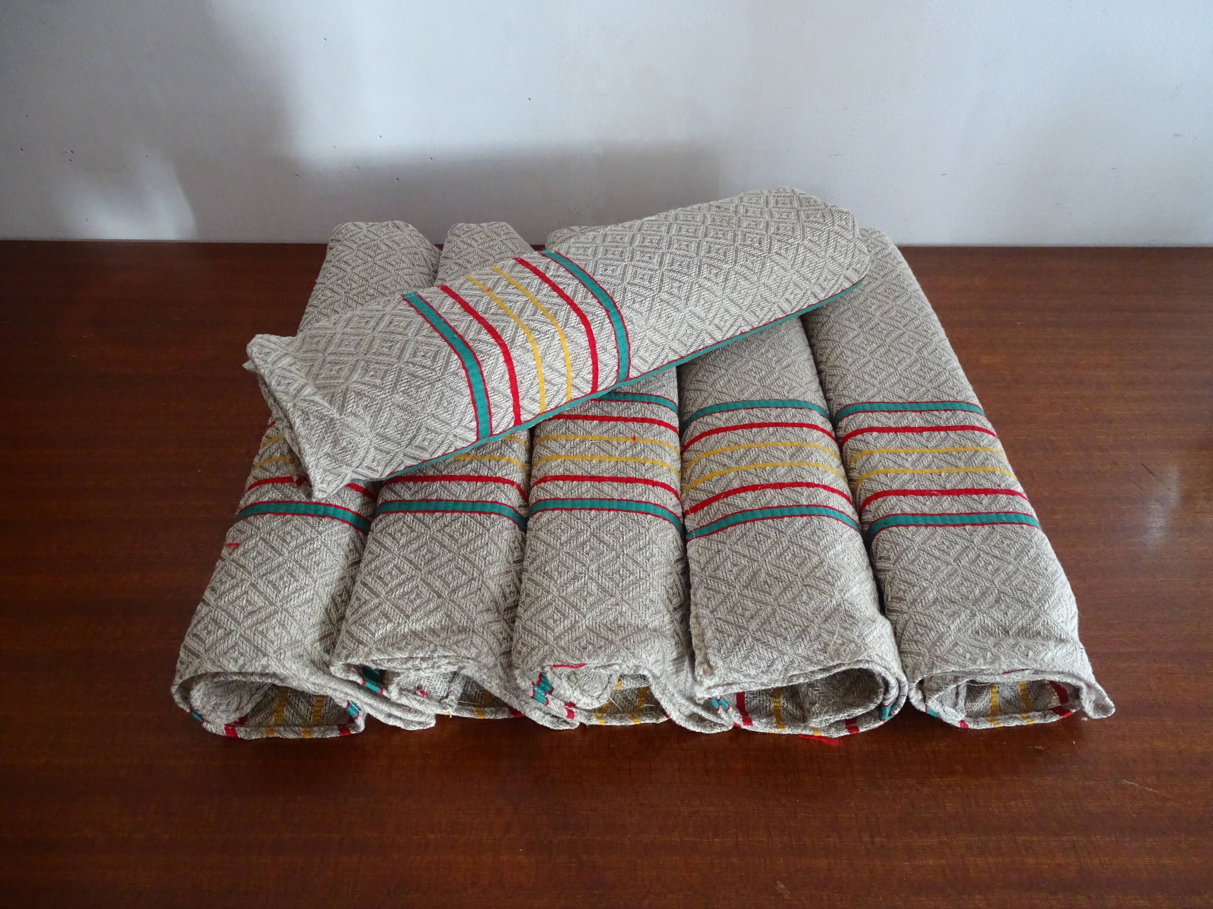 6 linen napkins 60 x 52