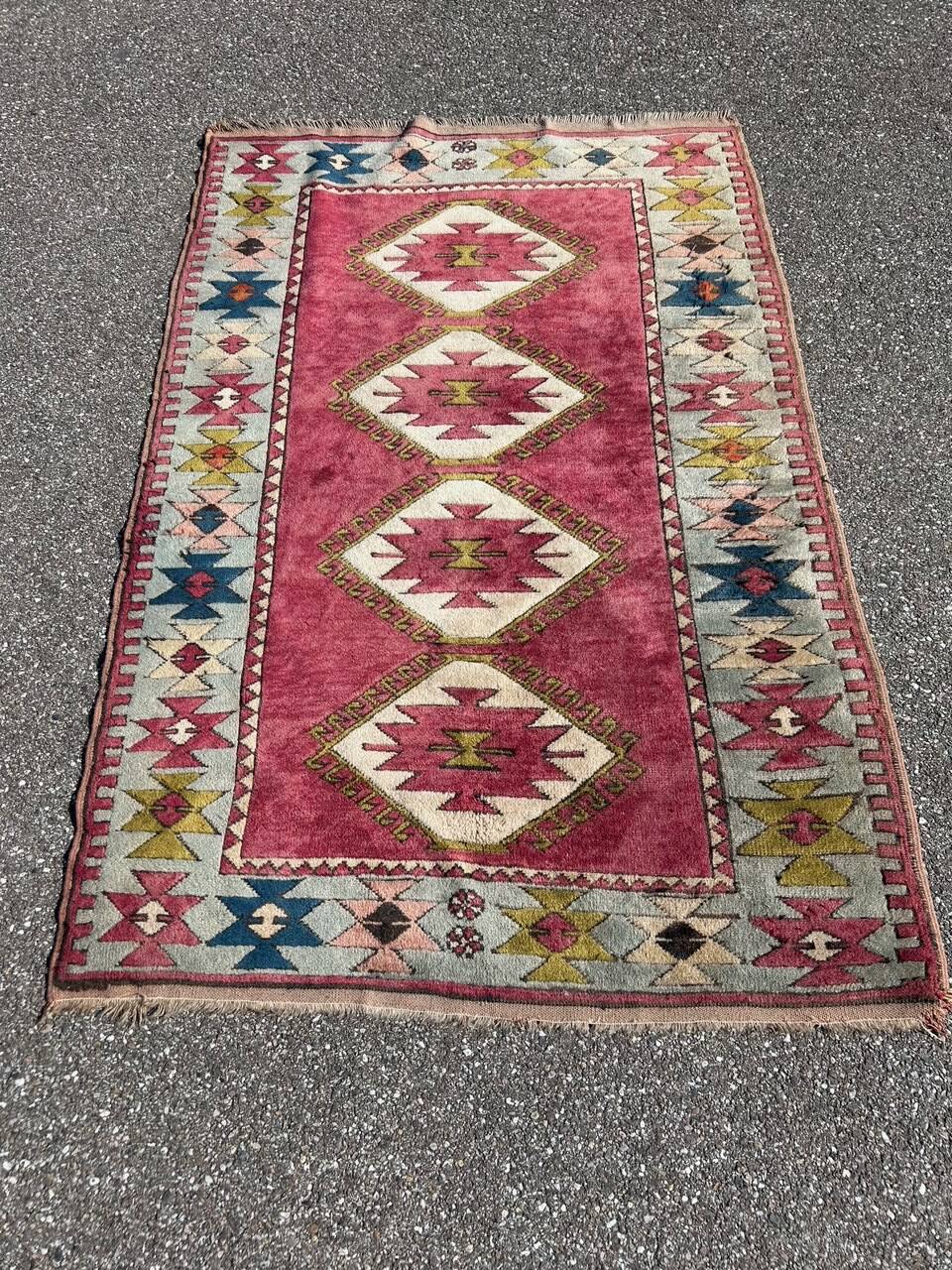 vintage pink persian rug