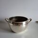 Jardinière Cache pot en métal argenté