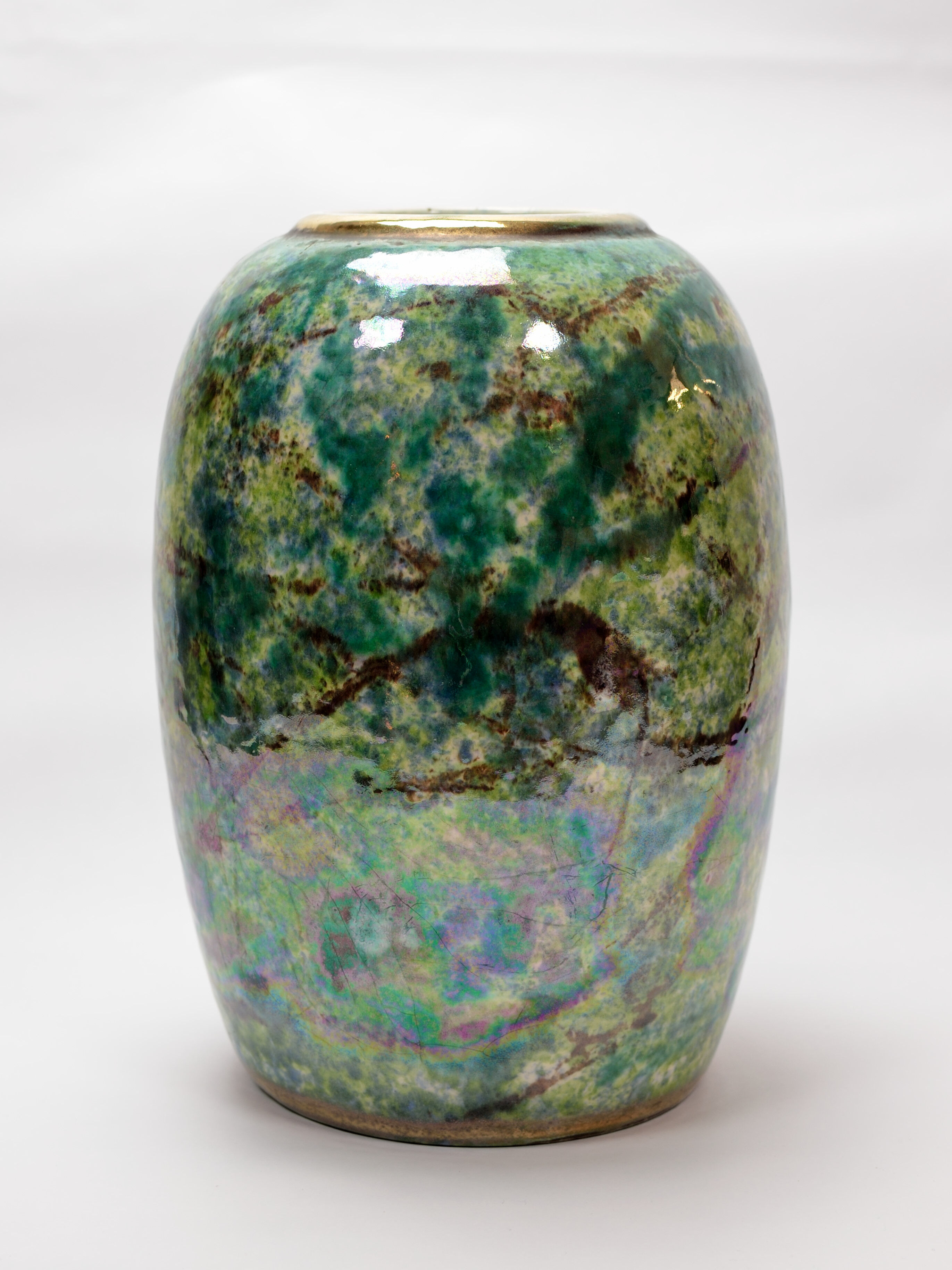 Enameled vase