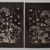 Pair of  indigenous wood panels