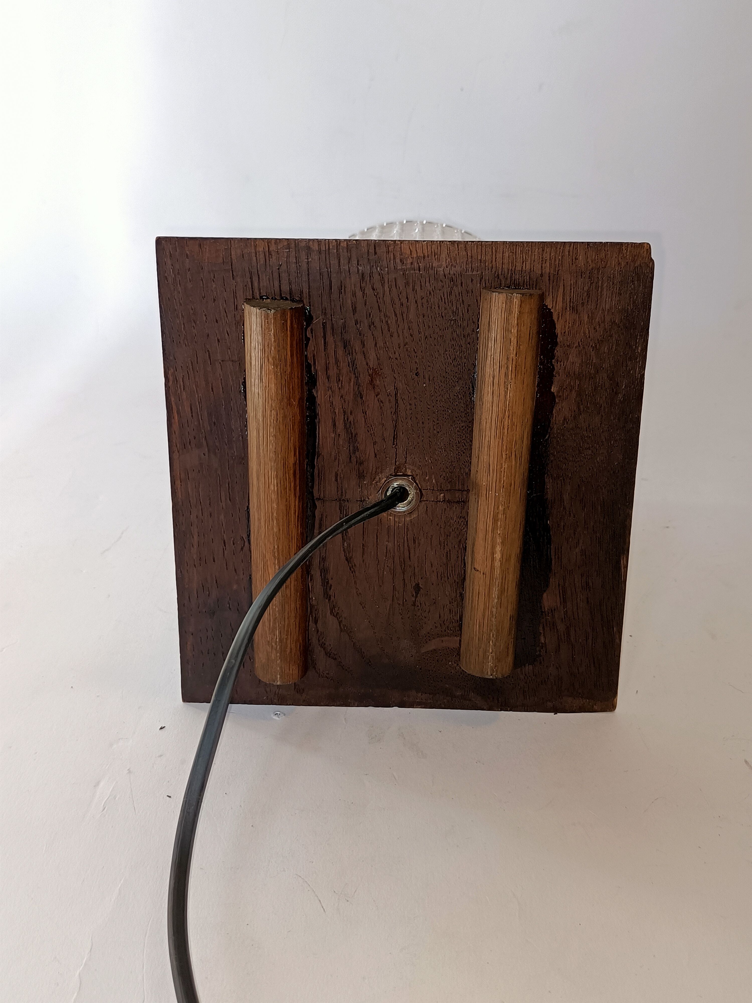 Oak night light lamp 1940/1950