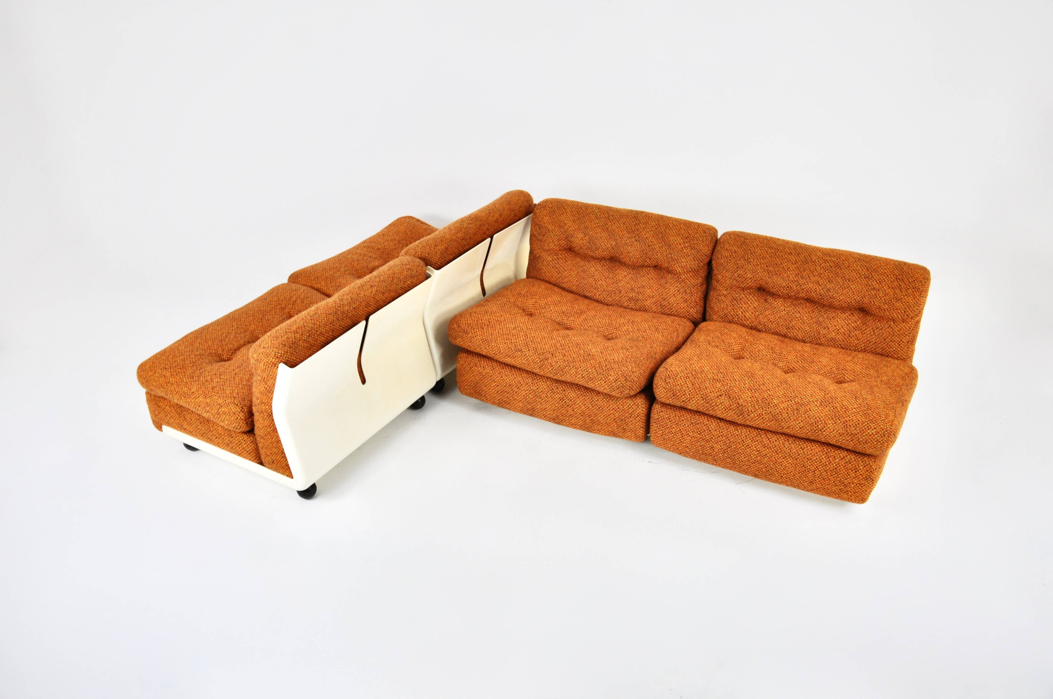 Amanta armchairs by Mario Bellini for C&B Italia, 1960, set of 4