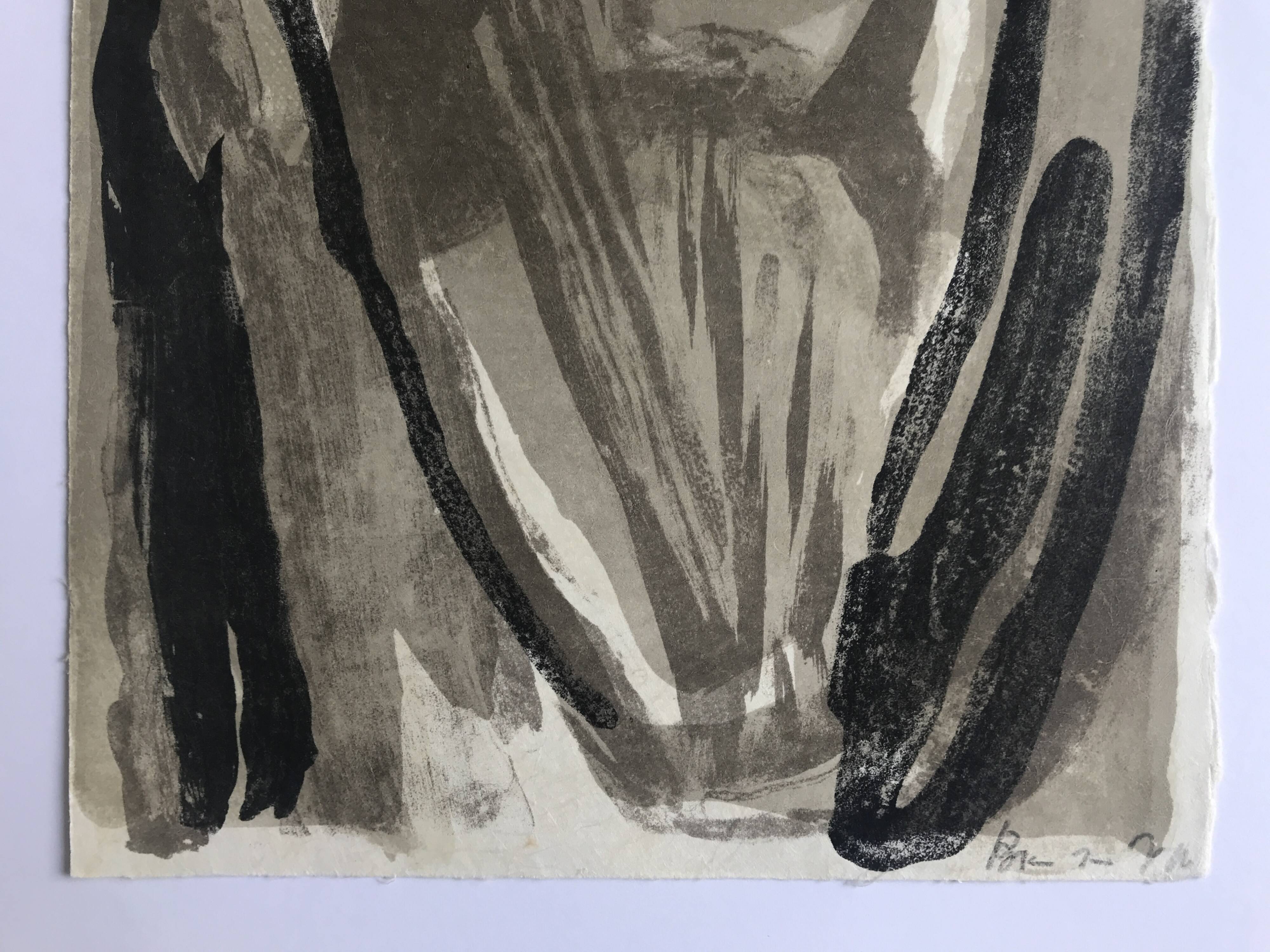 Bram VAN VELDE, Untitled, 1975. Original lithograph signed in pencil
