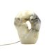 Sculptural alabaster table lamp, France 1980s