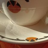 Art deco gravy boat by Fenal Badonviller model Barcarolle