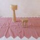 Tapis rose minimaliste