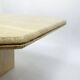 Table basse vintage des années 1970 en travertin