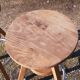 3 industrial stools in iron and wood