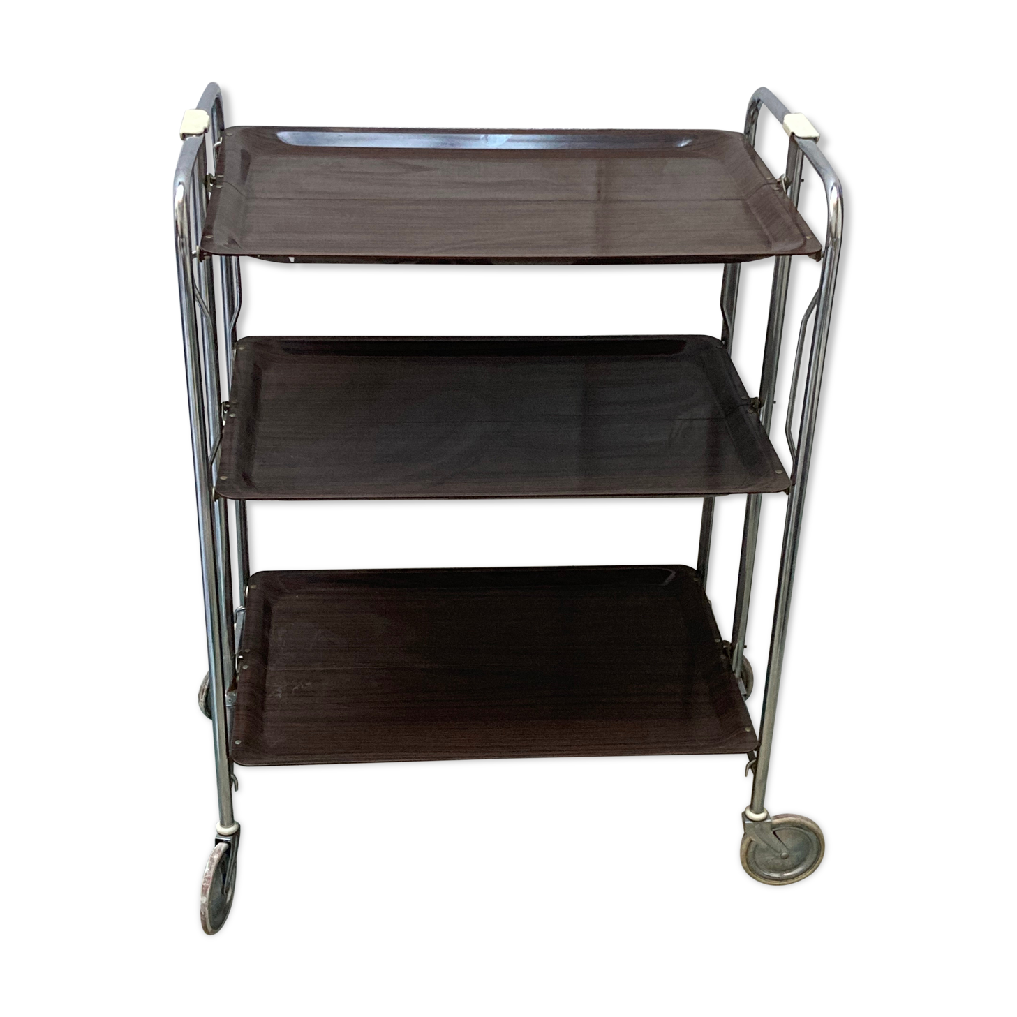 Seventies foldable rolling table