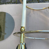 1960s glass and brass bar cart