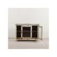 Meuble vitrine patine verte