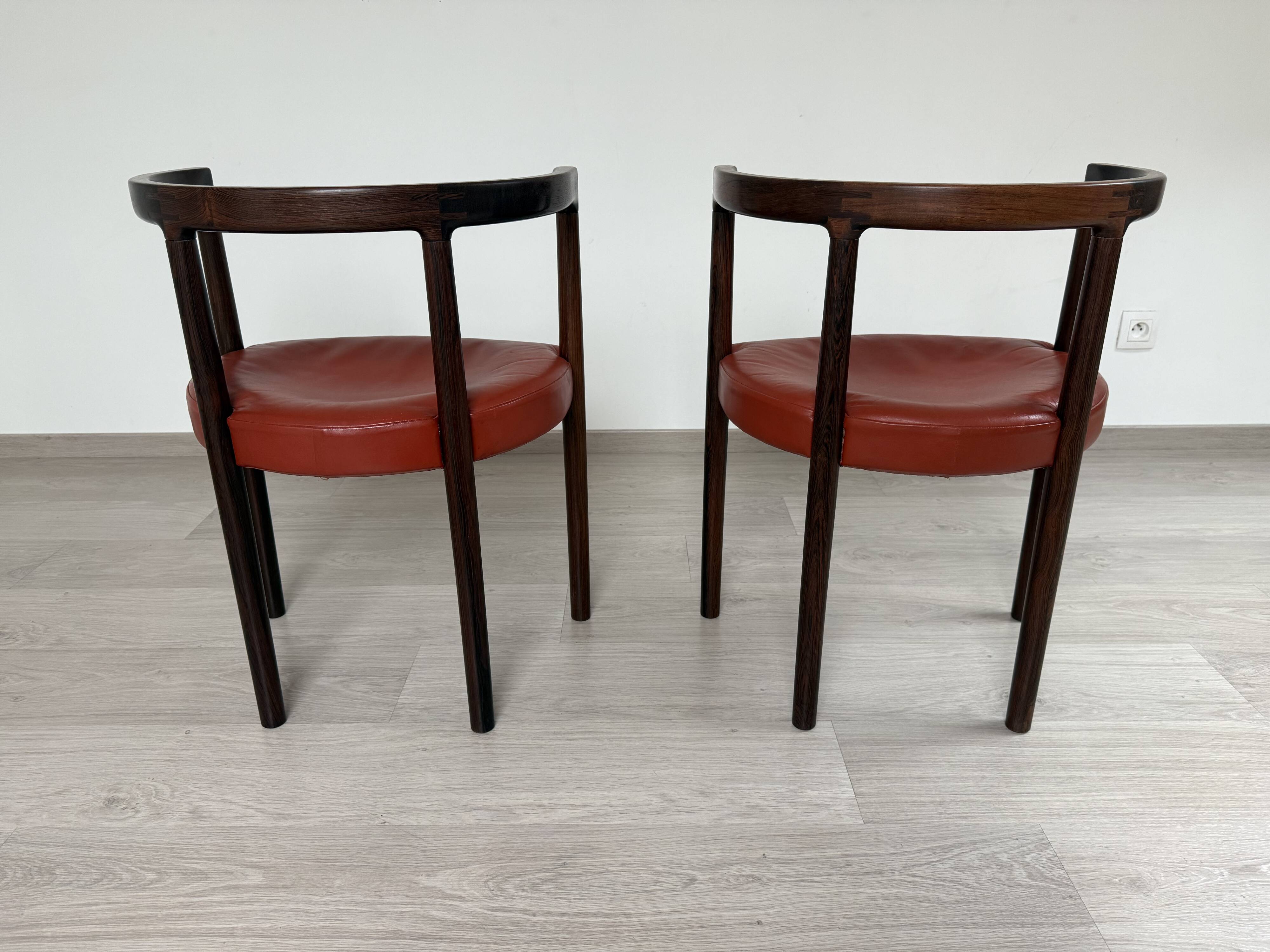 Set of 2 Scandinavian chairs Ole Gjerløv-Knudsen & Torben 1960