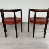 Set of 2 Scandinavian chairs Ole Gjerløv-Knudsen & Torben 1960