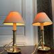 Paire de lampes bougeoirs