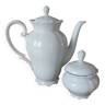Porcelain teapot and sweetener