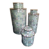 Fabienne Jouvin, set of 3 cloisonné boxes, signed