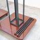 Wooden and brass coat rack, set of 4, 1970s
