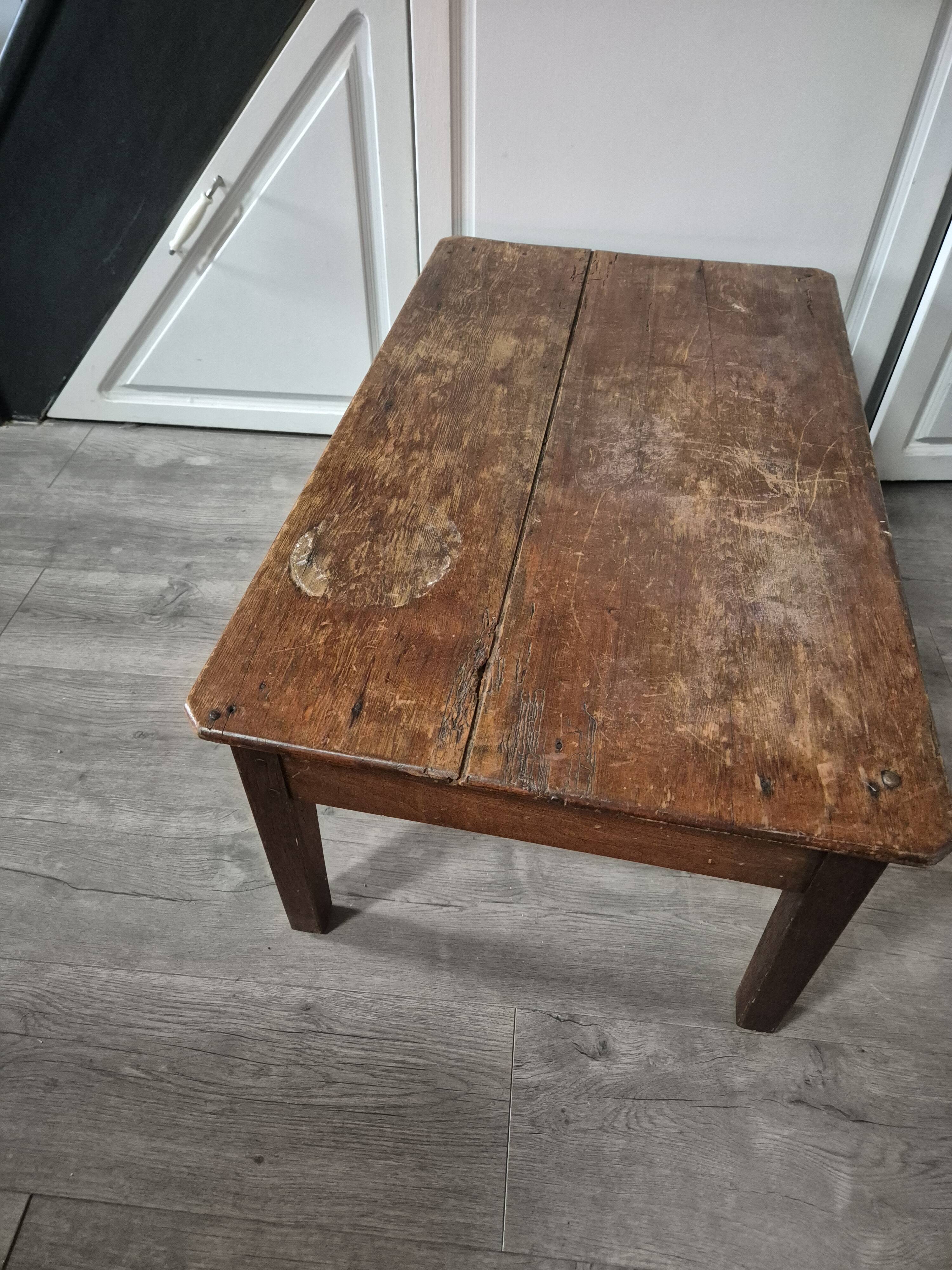 vintage wooden coffee table
