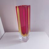 Sommerso vase by Seguso, Italy 70's, Flavien Poli (25.5 cm)