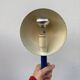 Articulated blue metal bedside lamp