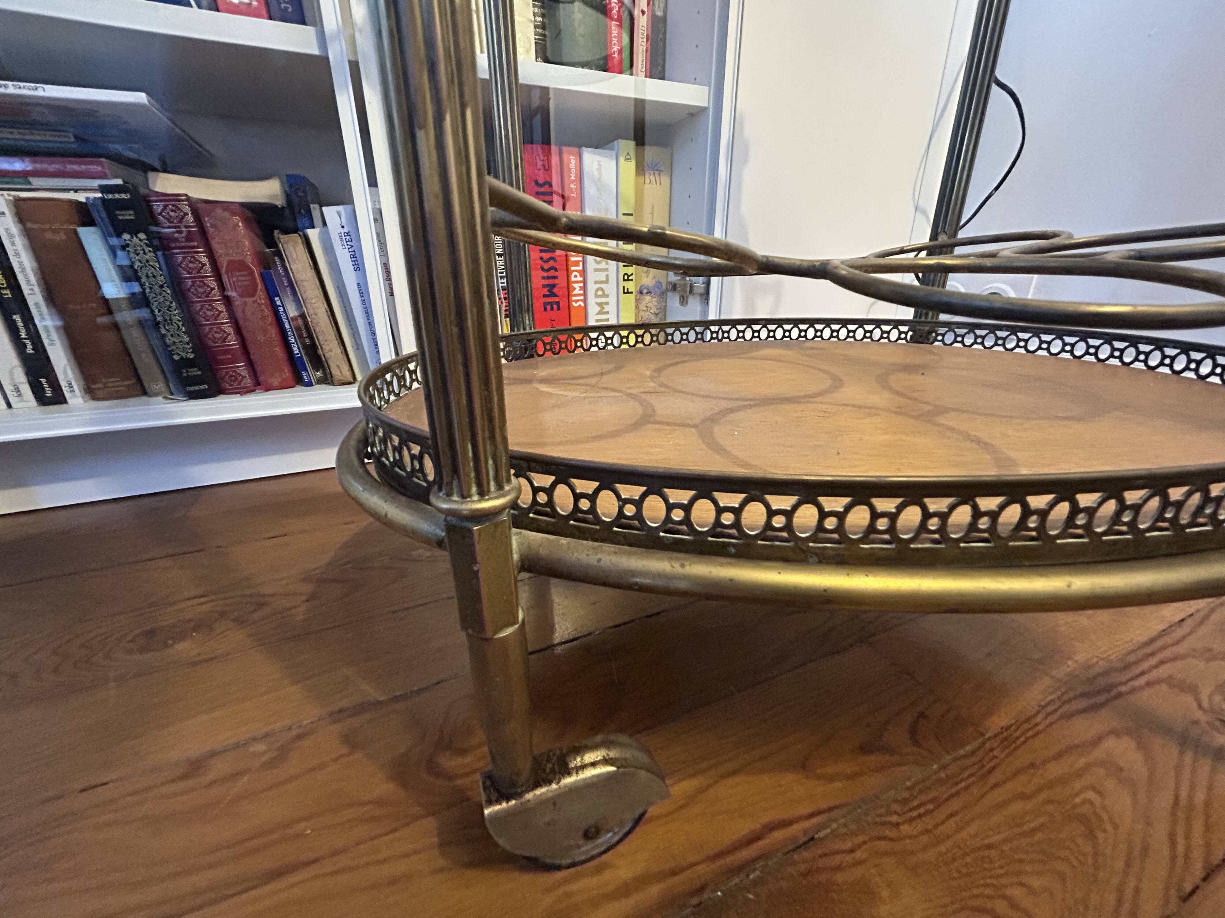 Louis XVI rolling dessert trolley