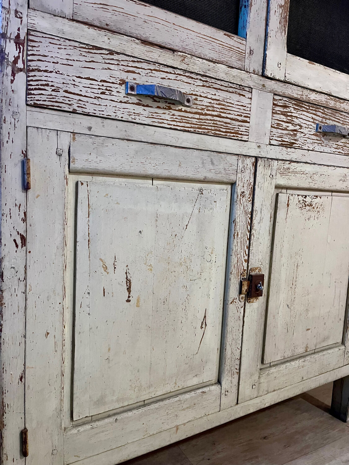 Buffet, dresser, pantry in patinated wood